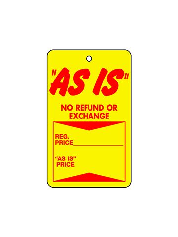 UnStrung Sale Price Tags, 1-3/4" x 2-7/8" - "As Is"