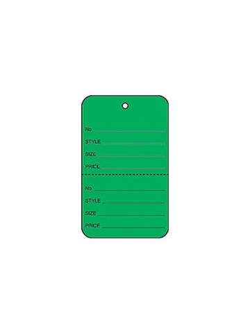 1 3/4" Dark Green, UnStrung Apparel Colored Tags