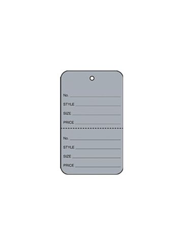 1 1/4" Gray, UnStrung Apparel Colored Tags