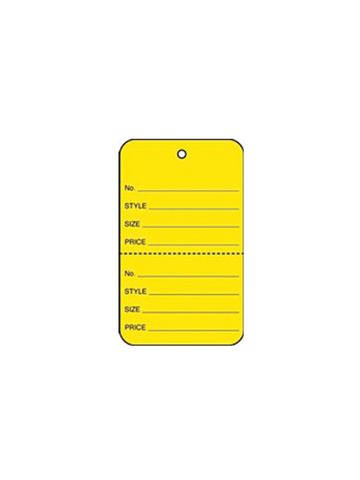 1 1/4" Yellow, UnStrung Apparel Colored Tags