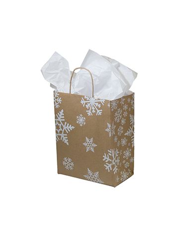 Medium Shopping Bag, Snow Days, 8" x 4.75" x 10.25" (cub)