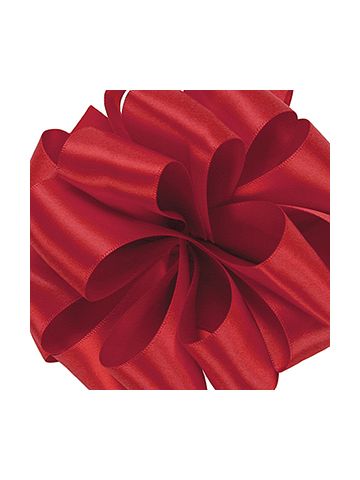 Red, Double Faced Satin Ribbon
