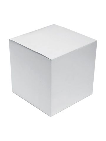 White Folding Gift Boxes, 7" x 7" x 7"