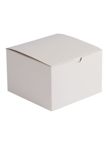 White Folding Gift Boxes, 5" x 5" x 3"