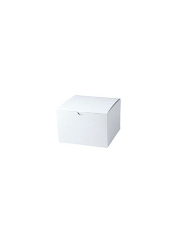 White Folding Gift Boxes, 6" x 6" x 4"