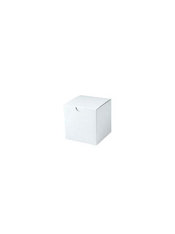 White Folding Gift Boxes, 3" x 3" x 3"