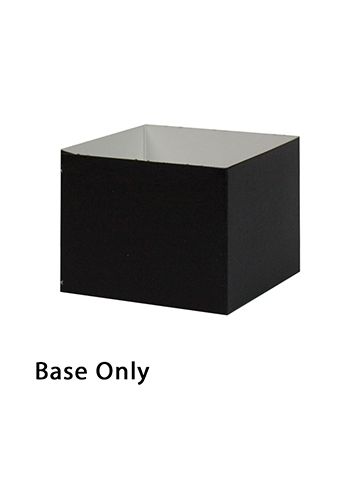 4" x 4" x 3", Black Base, Hi Wall 2 Piece Gift Box