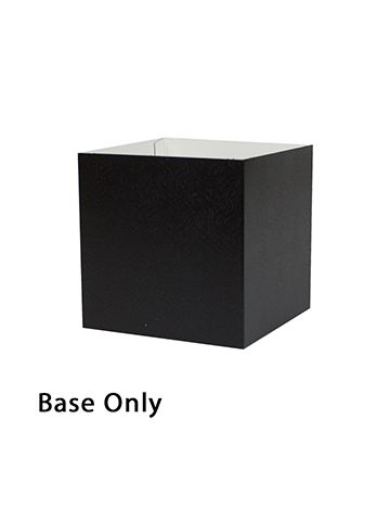 6" x 6" x 6", Black Base, Hi Wall 2 Piece Gift Box