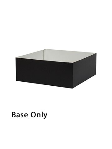 8" x 8" x 3", Black Base, Hi Wall 2 Piece Gift Box