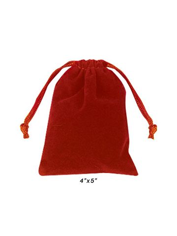 Velvet Bags, Red
