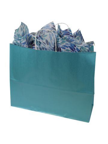 Celestial Blue, Large Ice Collection Paper Shoppers