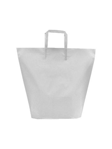 Clear, Large Frosted Trapezoid Shaped Bags