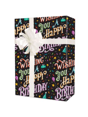 Wishing You a Happy Birthday, Party & Celebration Gift Wrap