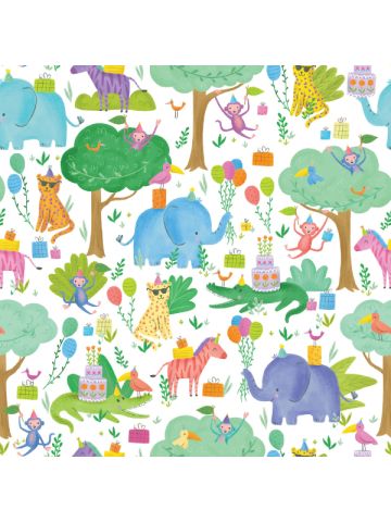 Jungle Party, Animal Gift Wrap