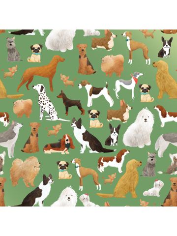Best in Show Green, Animal Gift Wrap