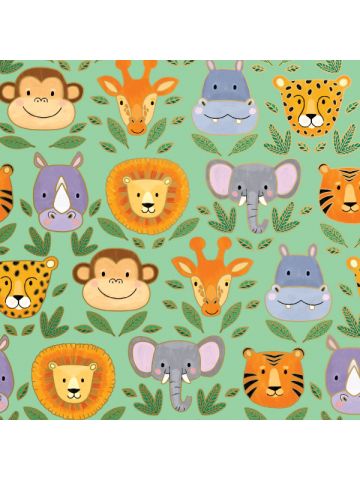 Jungle Animals, Animal Gift Wrap