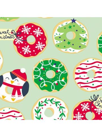 Holiday Donuts, Candy Gift Wrap