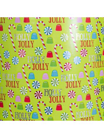 Holly Jolly Holiday Candy, Candy Gift Wrap