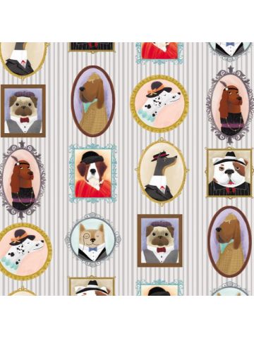 Dog Portraits, Animal Gift Wrap