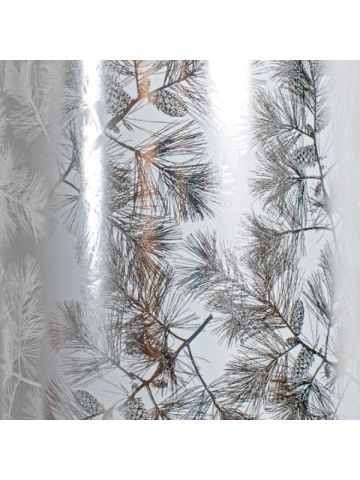 Silver Pine Boughs , Mistletoe Gift Wrap