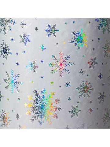 Iridescent Snowflake, Snowflake Gift Wrap