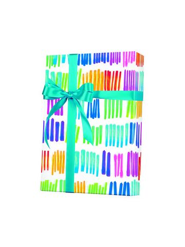 Celebrate Gift Wrap, Watercolor Rainbow