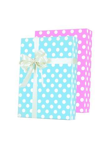 Baby Gift Wrap, Baby Dots Reversible
