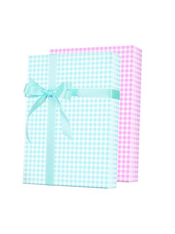 Baby Gift Wrap, Baby Gingham Reversible