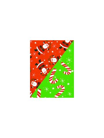 Ho Ho Santa/Stars, Santa Gift Wrap