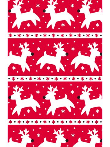 Natural Red Reindeer, Animal Gift Wrap