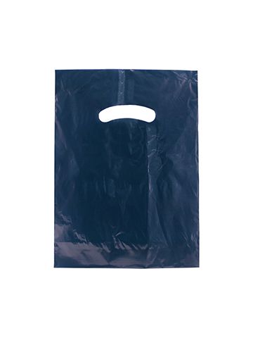 Navy Blue, Super Gloss Merchandise Bags, 9" x 12"