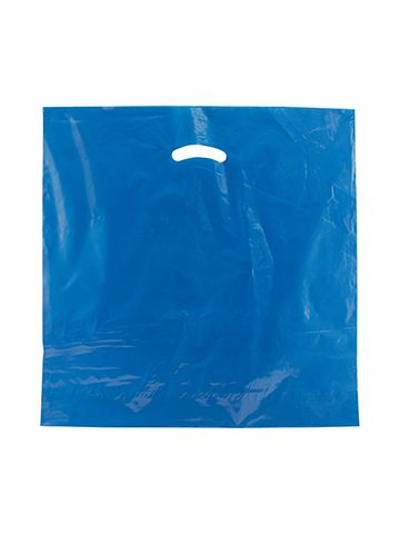 Royal Blue, Super Gloss Merchandise Bags, 20" x 20" + 5"