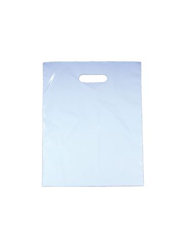 White, Medium Gloss Heavy Duty Merchandise Bags