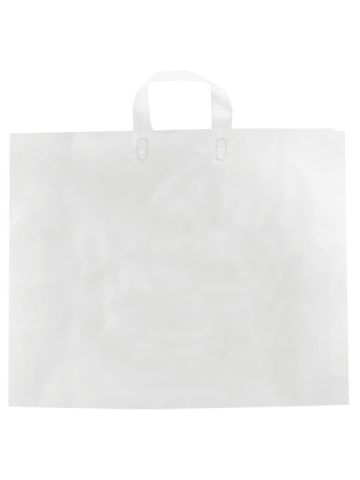 Clear, AmeriTote HD Plastic Shopping Bags, 16" x 15" + 6"