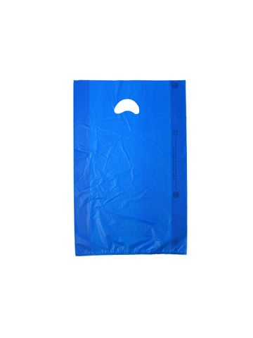 100 Retail Merchandise Plastic Bags 16x18 - 2 Mil [ 50 Pink 50 Blue ] Large Glossy Shopping Bags with 4 Mil Double Thick Handles Tear Resistant for
