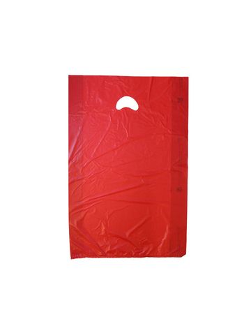 Red, Plastic Merchandise Bags, 16" x 4" x 24"