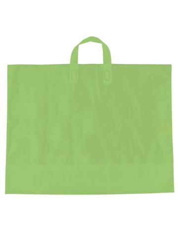 Citrus Green, AmeriTote HD Plastic Shopping Bags, 22" x 18" + 8"