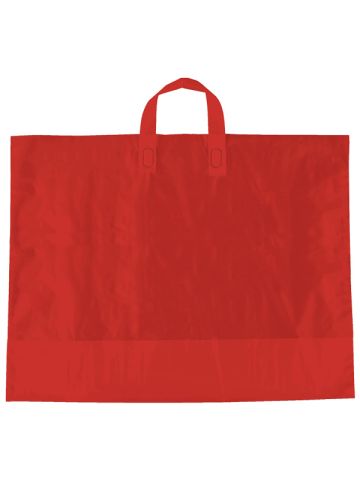 Red, AmeriTote HD Plastic Shopping Bags, 22" x 18" + 8"