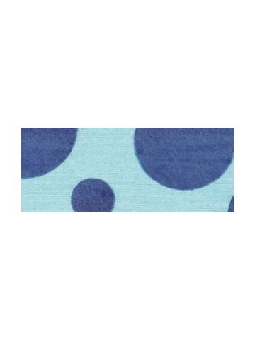 Aqua/Dark Blue, Dots Curling Ribbon