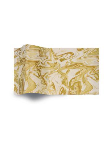 Gold Marble on Ivory Tissue Paper, 20" x 30"