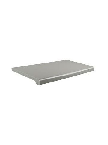Bull Nose Shelving in Solid Colors, Gray, 13" x 24"