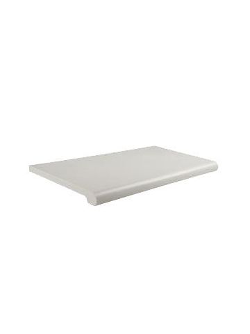 Bull Nose Shelving in Solid Colors, White, 13" x 30"