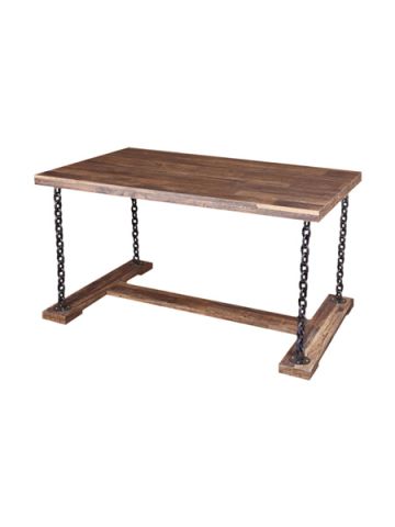 Rustic Wood, Chain Leg Nesting Merchandising Table with Top