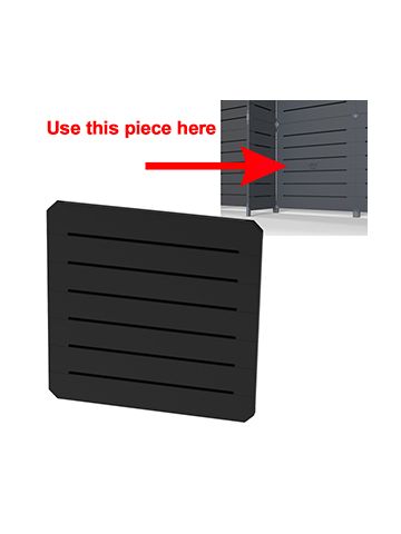 GOGO Panels, 2' x 2', Black Modular Slatwall