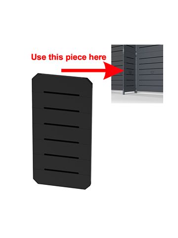 GOGO Panels, 1' x 2', Black Modular Slatwall