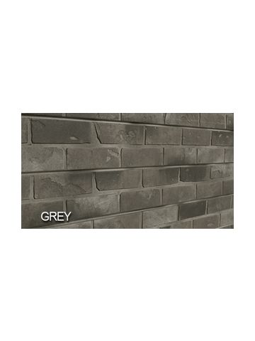 3D Bricks Textured Slatwall , Grey