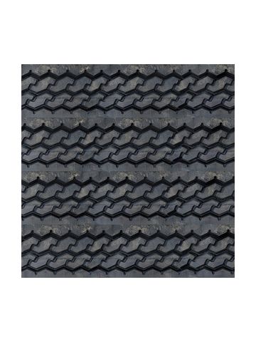 3D Tire Tread Textured Slatwall, Black