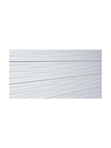 3D Linear Wave Textured Slatwall, White