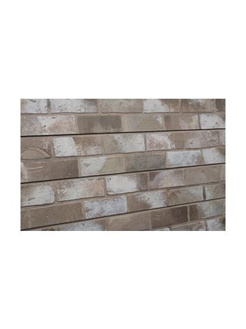 3D Textured Slatwall, Old Paint Brick Taupe