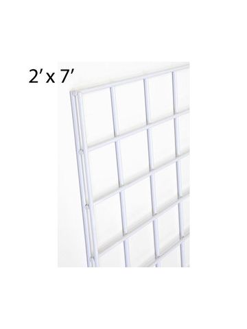 White Gridwall Panels, 2' x 7'